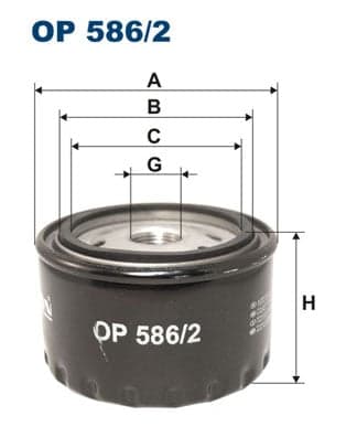 Alyvos filtras — FILTRON OP 586/2