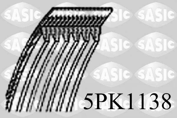 V formos rumbuotas diržas — SASIC 5PK1138