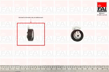 Paskirstymo diržo įtempėjo skriemulys — FAI AutoParts T9357