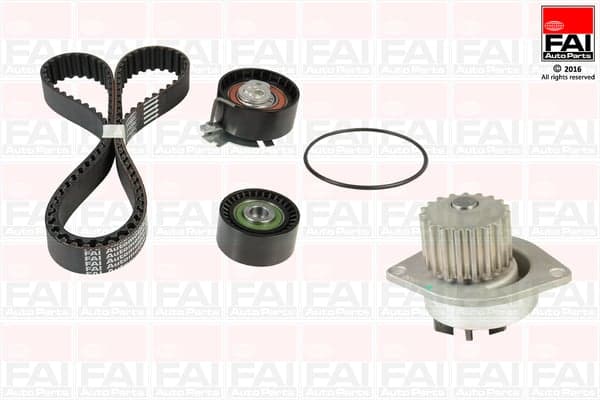 FAI AutoParts TBK252-6038 Vandens siurblio ir paskirstymo diržo komplektas