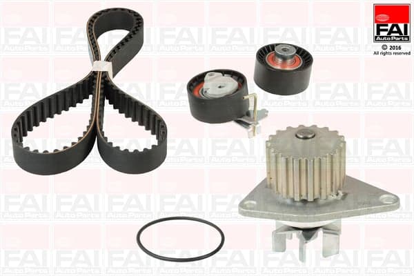 FAI AutoParts TBK343-6416 Vandens siurblio ir paskirstymo diržo komplektas