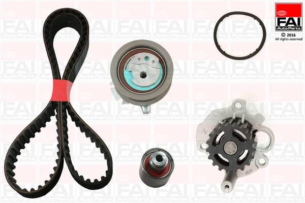 FAI AutoParts TBK345-6306 Vandens siurblio ir paskirstymo diržo komplektas
