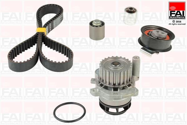 FAI AutoParts TBK457-6445 Vandens siurblio ir paskirstymo diržo komplektas