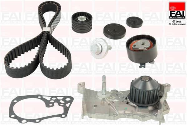 FAI AutoParts TBK460-6609 Vandens siurblio ir paskirstymo diržo komplektas