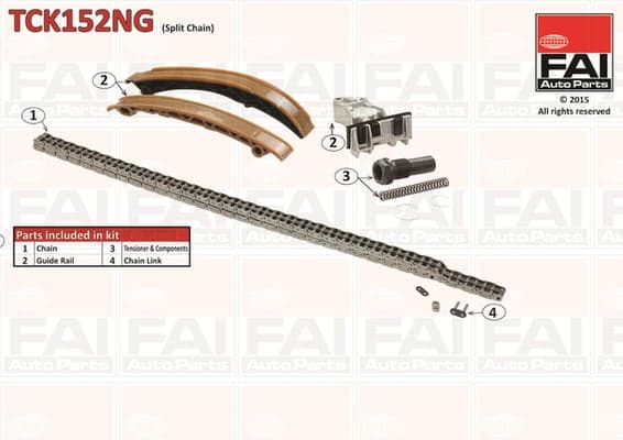 Pavaros grandinės komplektas — FAI AutoParts TCK152NG