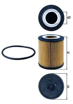 Alyvos filtras — MAHLE OX 182D