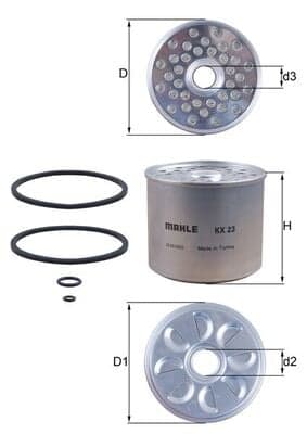 Kuro filtras — MAHLE KX 23D