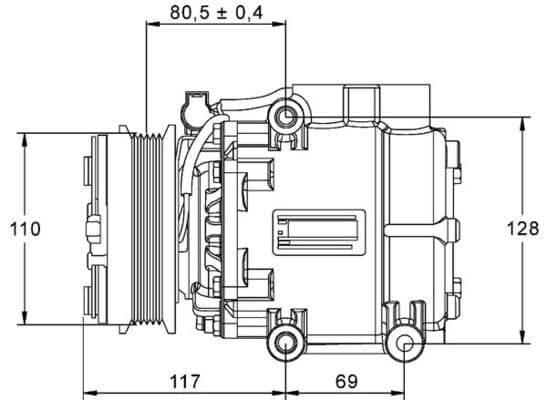 Oro kondicionieriaus kompresorius — MAHLE ACP 858 000P