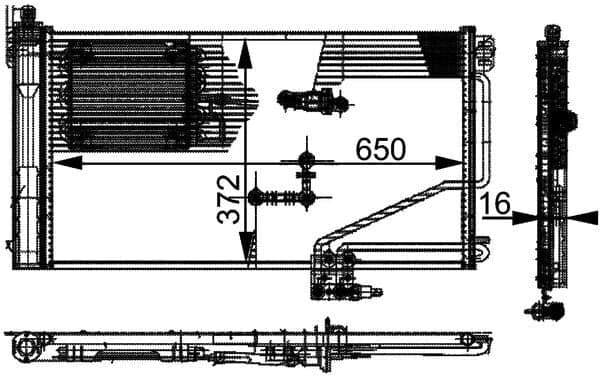 Oro kondicionieriaus kondensatorius — MAHLE AC 346 000P