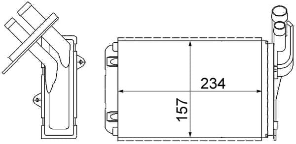 MAHLE AH 99 000S Salono šildymo pečiukas