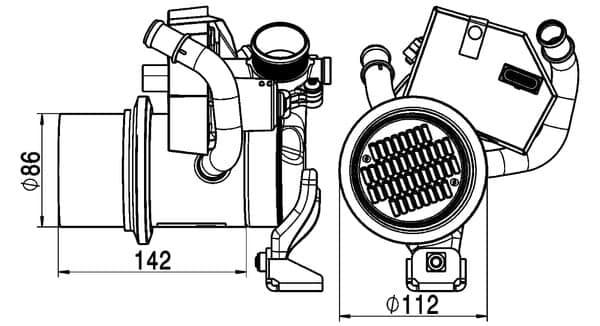 MAHLE CE 5 000P EGR aušintuvas