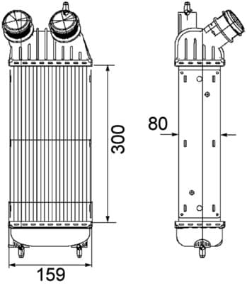 MAHLE CI 171 000P Tarpinis oro aušintuvas