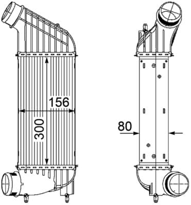 MAHLE CI 181 000P Tarpinis oro aušintuvas