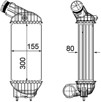 MAHLE CI 199 000P Tarpinis oro aušintuvas