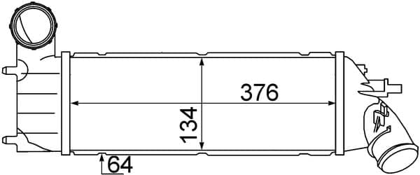 Tarpinis oro aušintuvas — MAHLE CI 340 000S