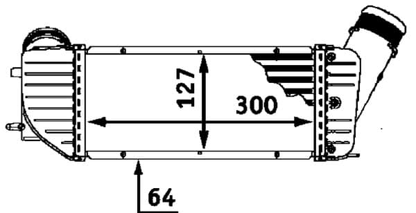 MAHLE CI 66 000P Tarpinis oro aušintuvas
