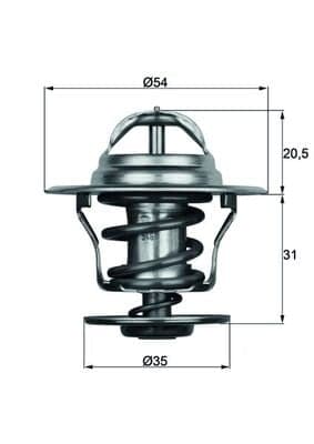MAHLE TX 15 87D Termostatas