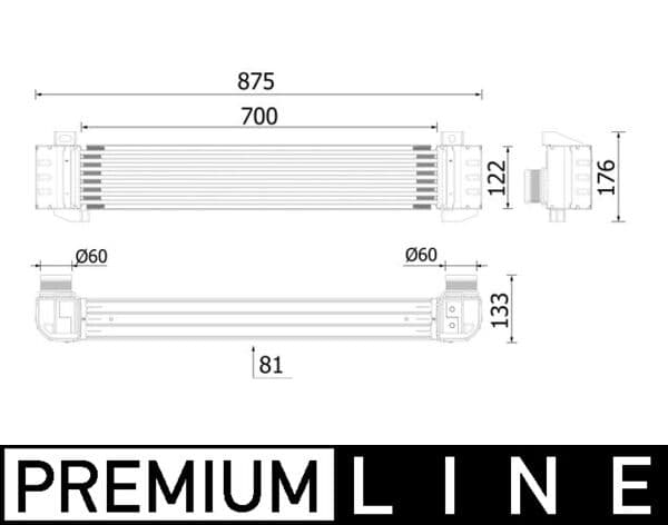 MAHLE CI 619 000P Tarpinis oro aušintuvas