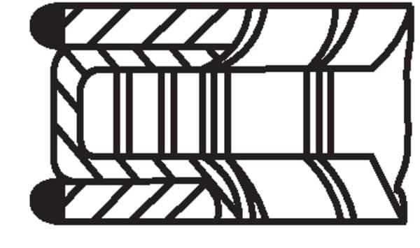 MAHLE 001 RS 11128 0V0 Stūmoklio žiedų komplektas