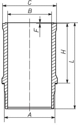 Cilindro įvorė — MAHLE 061 WN 26 01