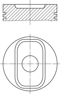 MAHLE 640 PI 00117 000 Stūmoklis