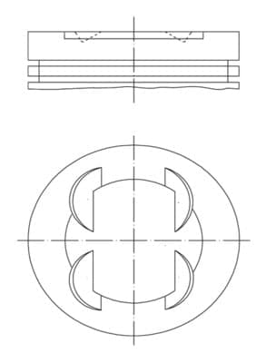 MAHLE 083 01 00 Stūmoklis