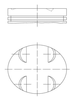 MAHLE 083 12 00 Stūmoklis