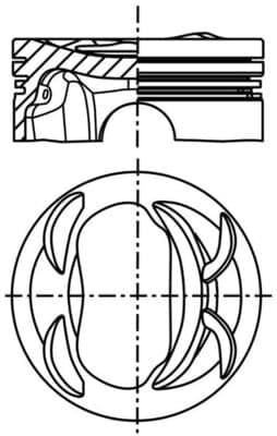 MAHLE 039 PI 00129 000 Stūmoklis