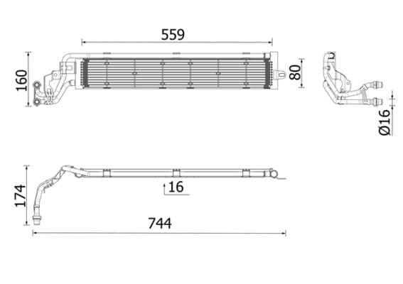 MAHLE CR 2697 000P Variklio aušinimo radiatorius