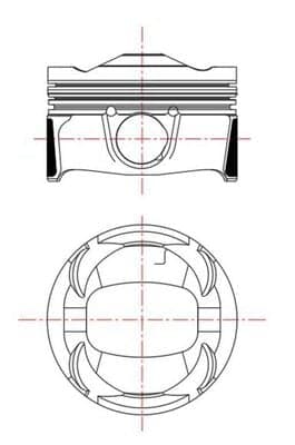 MAHLE 039 PI 00135 000 Stūmoklis