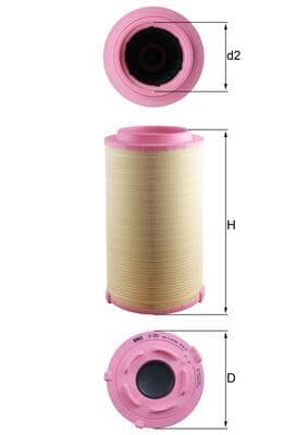 MAHLE LX 5051 Oro filtras