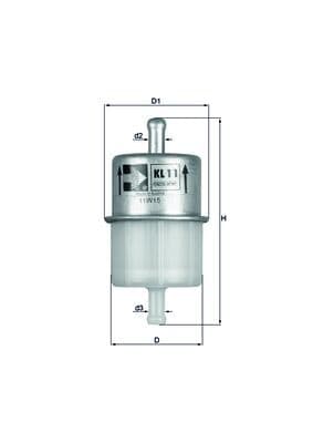Kuro filtras — MAHLE KL 11 OF
