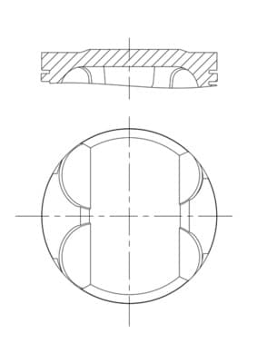 MAHLE 082 PI 00100 000 Stūmoklis