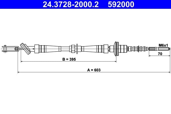 ATE 24.3728-2000.2 Sankabos trosas