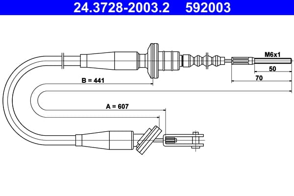 ATE 24.3728-2003.2 Sankabos trosas
