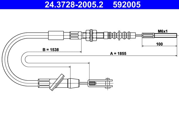 ATE 24.3728-2005.2 Sankabos trosas