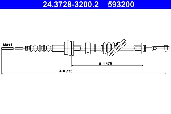 ATE 24.3728-3200.2 Sankabos trosas