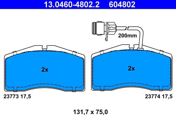 Brake pad set image