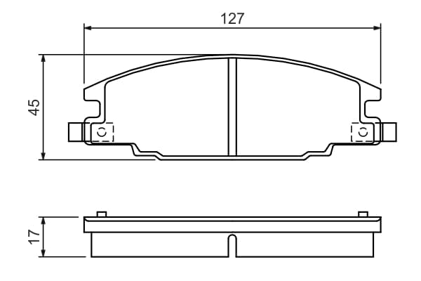 Stabdžių kaladėlių komplektas — BOSCH 0 986 460 960
