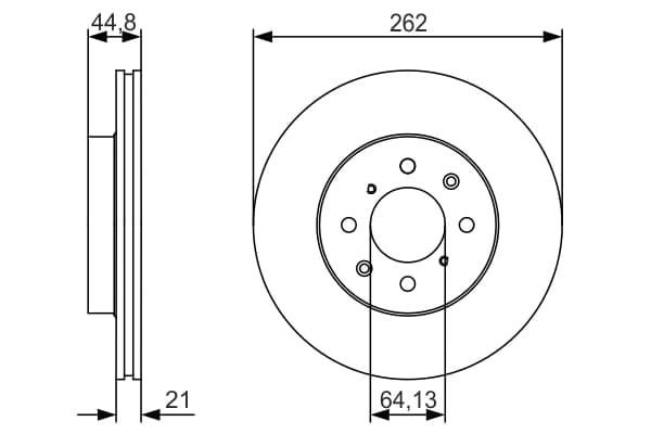 Stabdžių diskas — BOSCH 0 986 479 R80