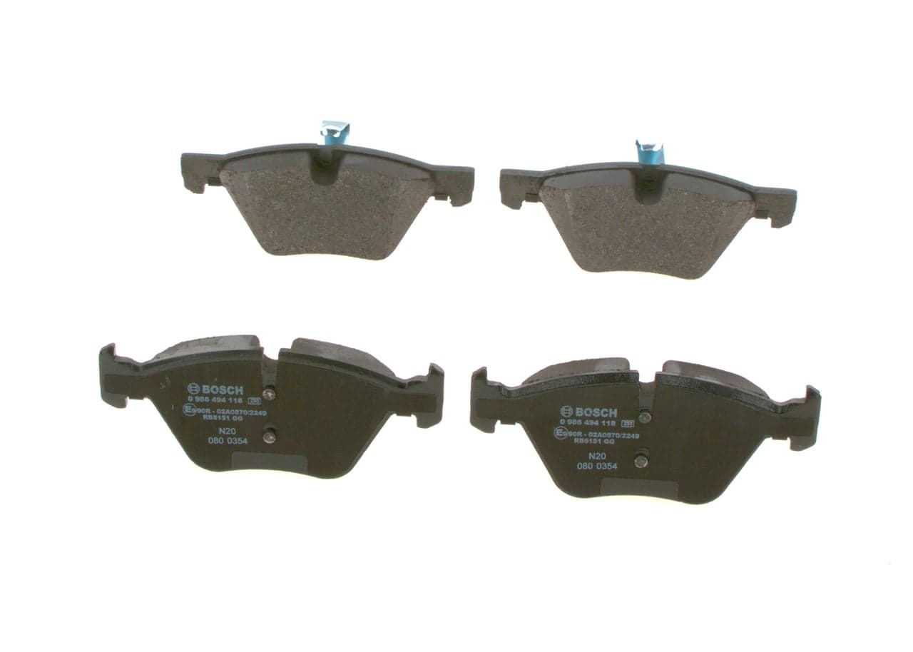 Stabdžių kaladėlių komplektas — BOSCH 0 986 494 118
