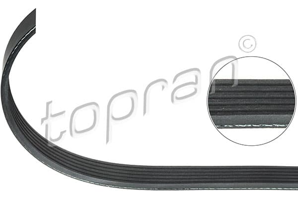 V formos rumbuotas diržas — TOPRAN 109 885