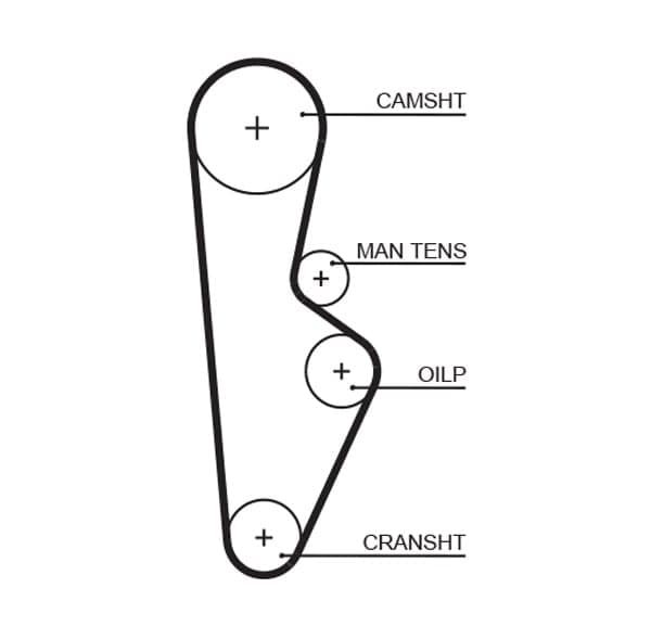 Paskirstymo diržas — GATES 1082RM