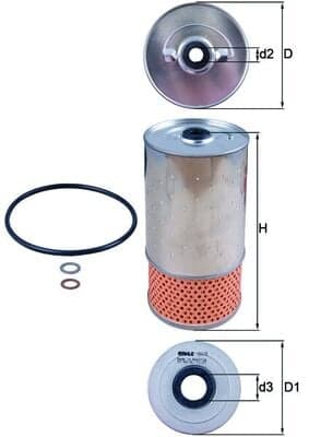 Alyvos filtras — KNECHT OX 78D