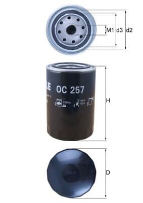 Alyvos filtras — KNECHT OC 257