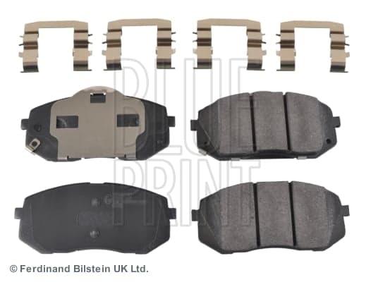 Stabdžių kaladėlių komplektas — BLUE PRINT ADG042161