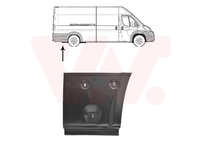 VAN WEZEL 0982134 Šoninis skydas