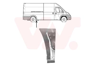 VAN WEZEL 0982142 Šoninis skydas