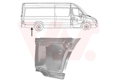 VAN WEZEL 3083144 Šoninis skydas
