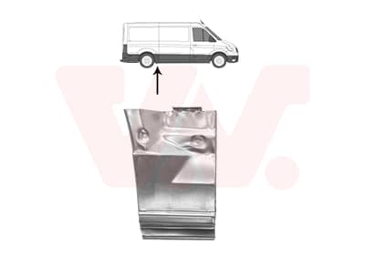 VAN WEZEL 6425142 Šoninis skydas